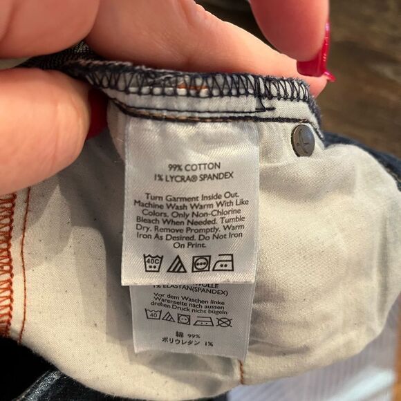 Eddie Bauer Curvy Slim Straight Fur Jeans sz 20T - Picture 5 of 8